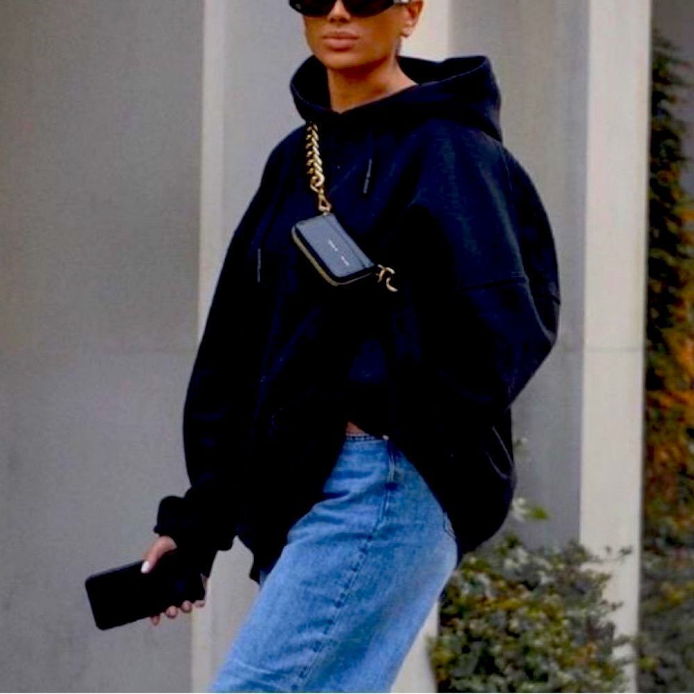 Black  oversized hoodie